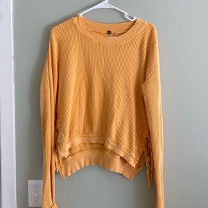 Free people waffle knit top
